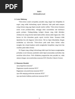 Imunisasi Bcg