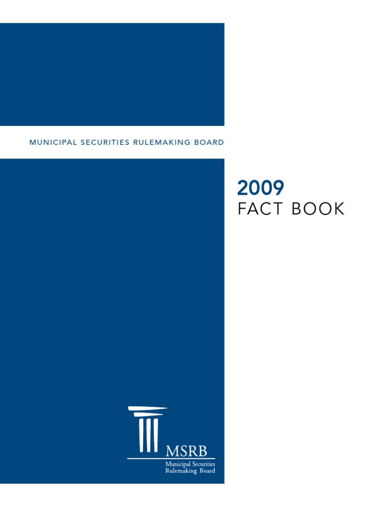 Federal Municipal Securities Rulemaking Board 2008 Fact Book