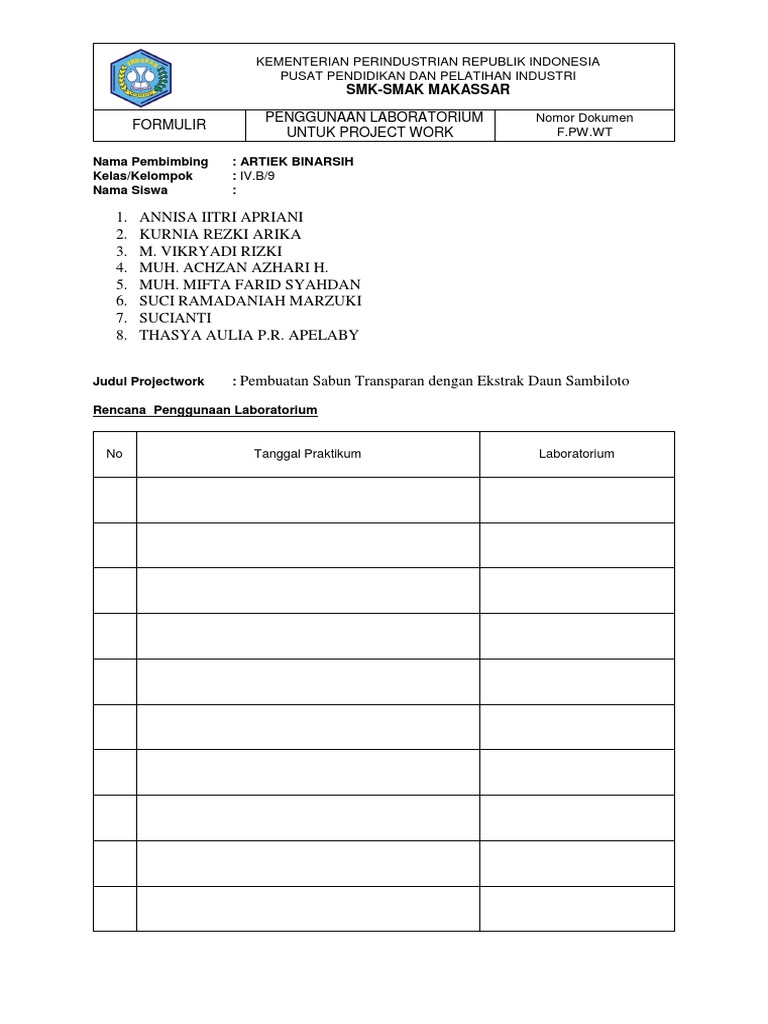 Penggunaan Lab untuk Pembuatan Sabun | PDF | Teknologi & Rekayasa
