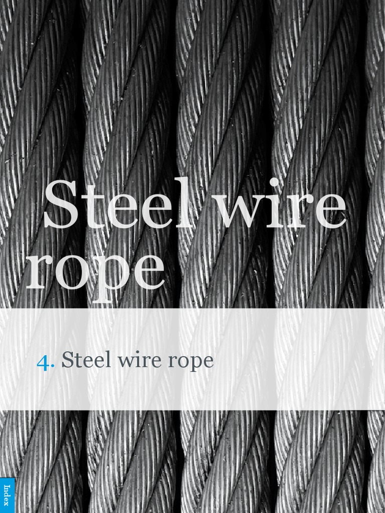 9094 01 HVG Catalogus TAB 4 Steel Wire Rope | PDF | Rope | Equipment