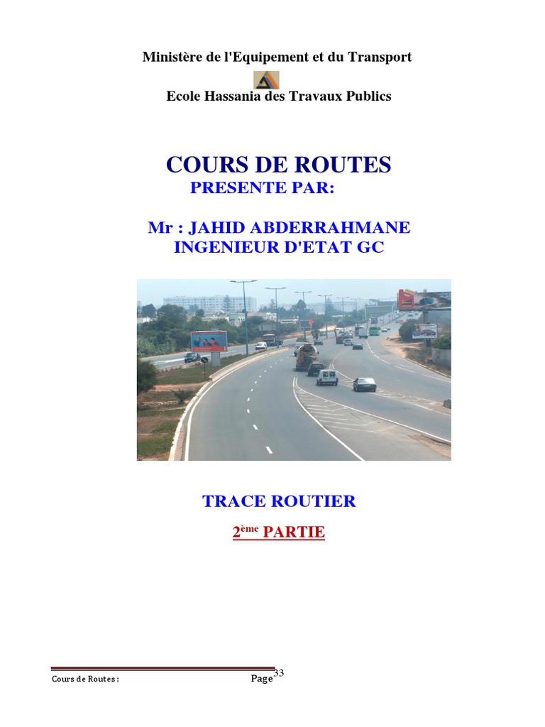 Tracé et Profil des Routes | PDF | Cercle | Tangente (géométrie)