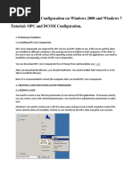 OPC and DCOM Configuration_Windows Server 2008