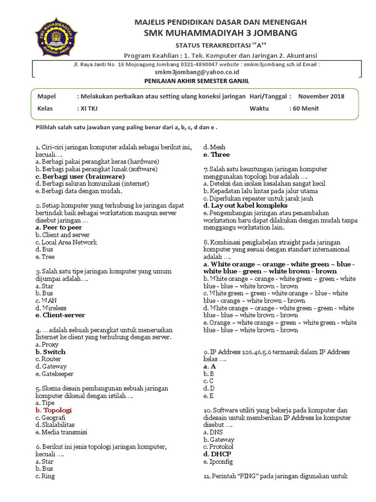 Salah Satu Tipe Jaringan Komputer Yang Umum Dijumpai Adalah Neofotografi