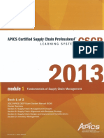 CSCP 1 Fundamentals of Supply Chain Management