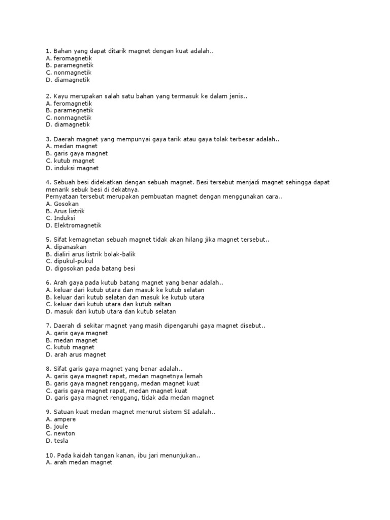 Daerah Sekitar Magnet Yang Masih Dipengaruhi Oleh Gaya Tarik Magnet