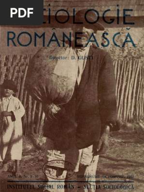 Sociologie RomaneascÄƒ An Ii Nr 9 10 Dimitrie Gusti