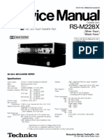 Hfe Technics rs-m228x Service en PDF