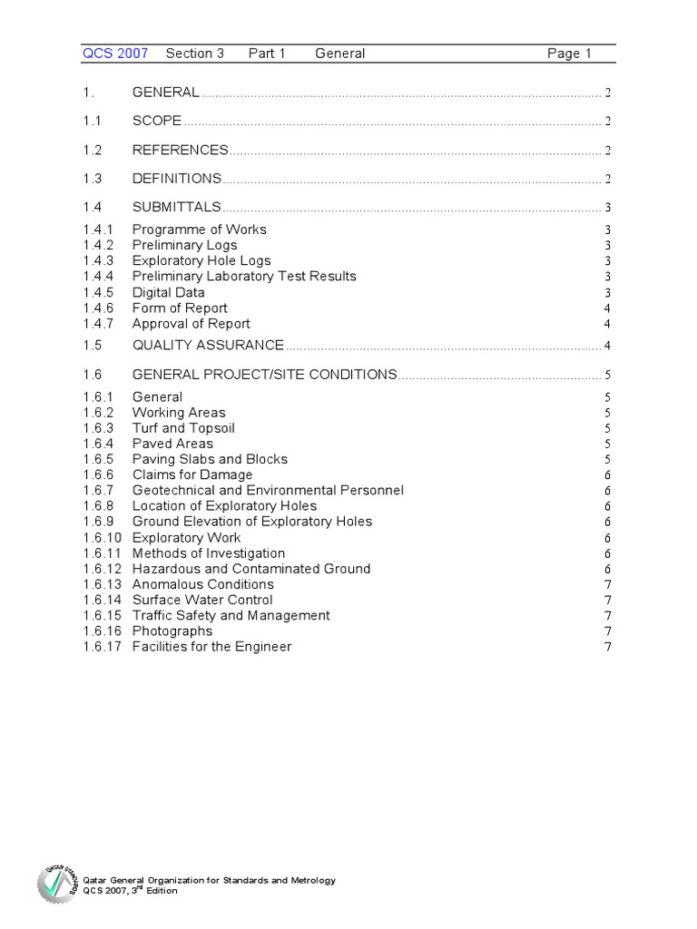 Qatar General Specification PDF Nature