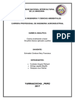 Informe Quimica Analitica Proyecto Avan