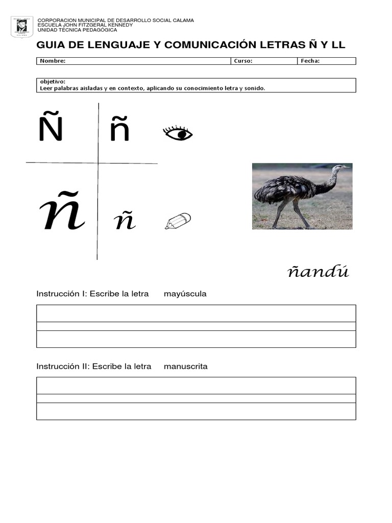 Letras N Y Ll 1672