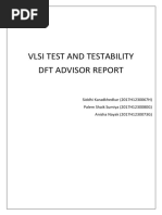 Vlsi Test and Testability DFT Advisor Report