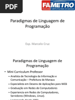 Paradigmas de Linguagem de Programação - Aula 01 - Marcelo
