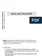 Slack Critical Path PERT