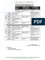 MSSE, MSEE, PHD SE, PhE EE Sessional Exams Date Sheet Fall 2018