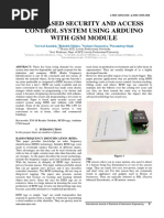 RFID BASED SECURITY AND ACCESS CONTROL SYSTEM USING ARDUINO WITH GSM MODULE