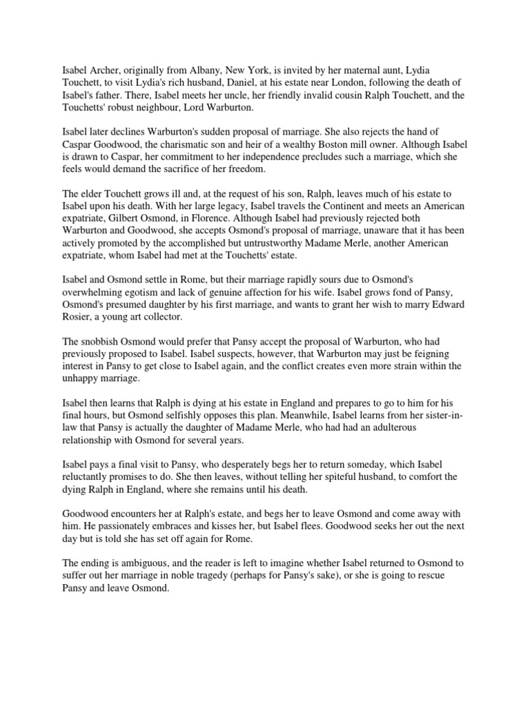 the portrait of a lady henry james quotes