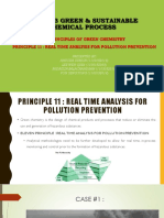 12 Principles of Green Chemistry: Real-Time Analysis for Pollution Prevention