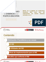 Martes 23 - Registro de Instituciones Educativas