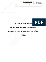 Lenguaje y comunicación: Jornada de evaluación general 2018