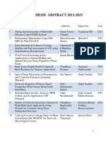 Phd Thesis Abstract 2011 2015