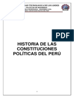 Historia de las Constituciones peruanas