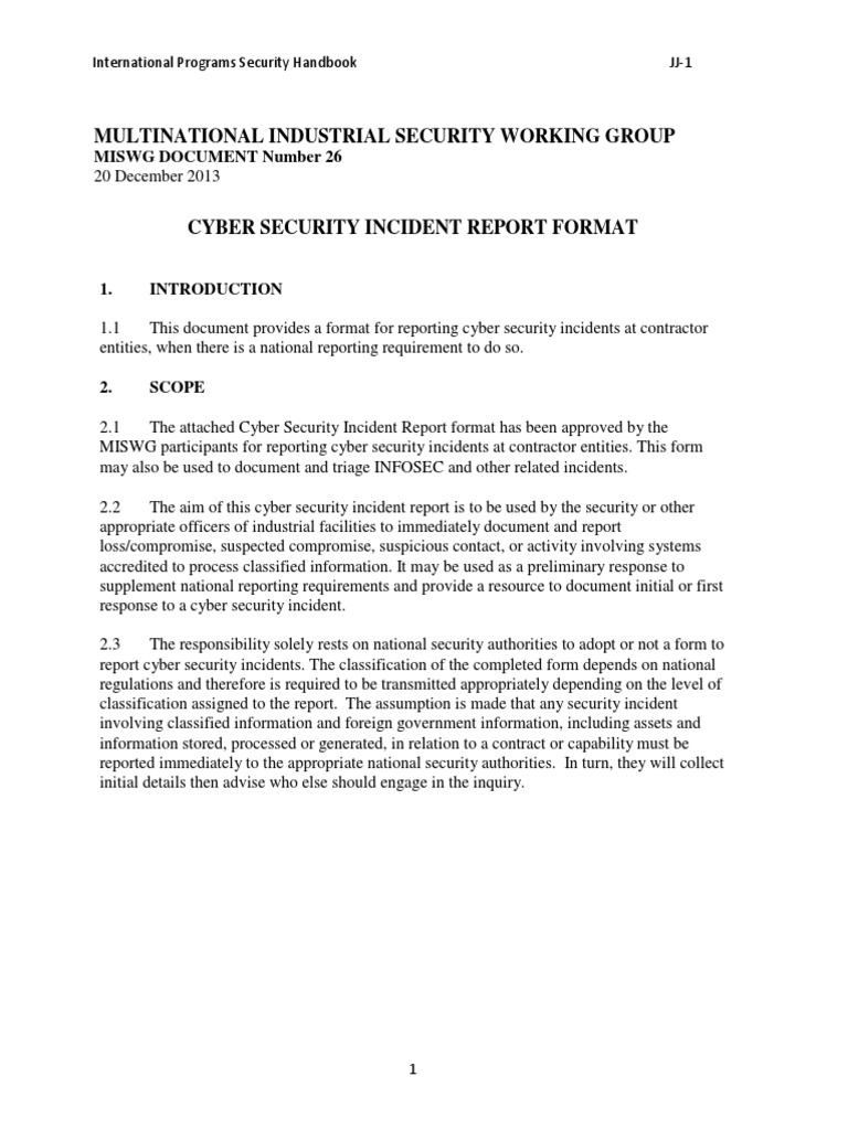Incident Report Template PDF  PDF  Malware  Computer Security Regarding Information Security Report Template