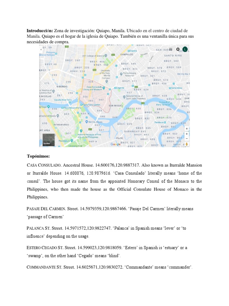 Report Spanish Place Names PDF