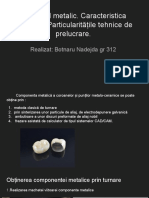 Etapele Tehnice de Prelucrare A Sceheletului Metalic Pentru Coroanele Metalo Ceramice