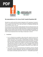 Recommendations On New Jersey's Draft Cannabis Bill