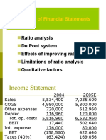 Analysis of Financial Statements