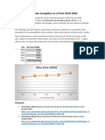 Demanda Energética en El Perú