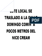 Este Local Se Traslado A La Calle Domingo Comin A Pocos Metros Del Nice Cream