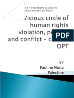 Current Situation in OPT - by Pauline Nunu