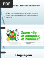 PROJETO LEITURA E ESCRITA