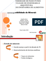 Trabalho Sobre Biodisponibilidade de Minerais