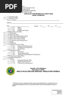 Checklist For Review of Floor Plan of Level 3 Hospital