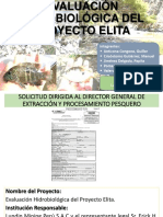 Evaluación Hidrobiológica del Proyecto ELITA