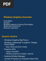 Windows Graphics Overview: David Blythe Architect Windows Graphics & Gaming Technologies Microsoft Corporation