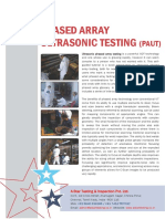 Phased Array Ultrasonic Testing: (PAUT)