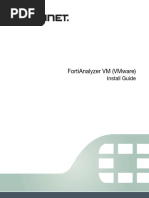 FortiAnalyzer VM VMware Install Guide Licencia