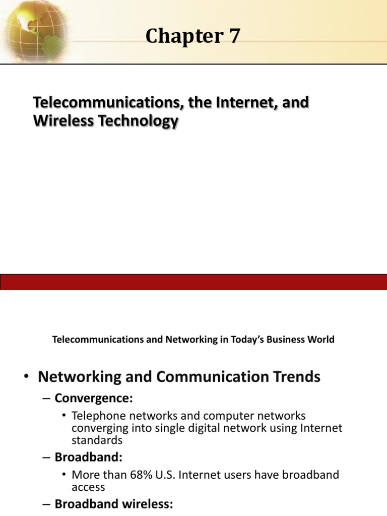 Telecommunications, The Internet, and Wireless Technology | PDF | World ...
