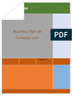 Business Plan On: Carbazar COM