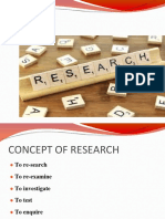 Concept of Research by Rb
