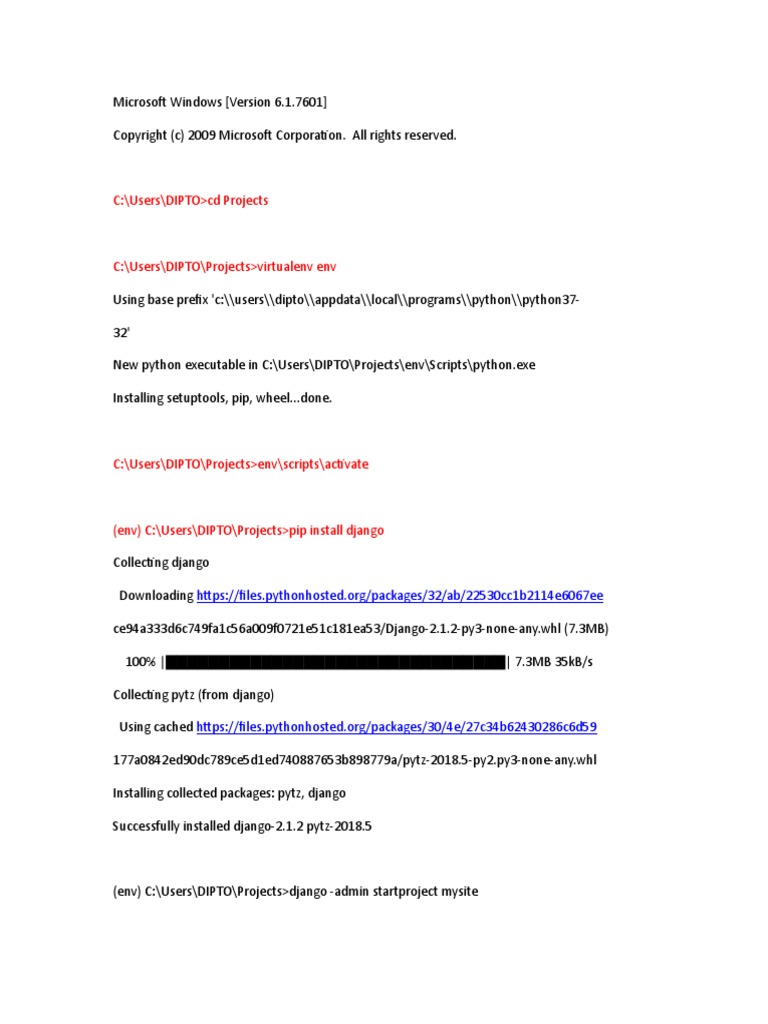 Django 1 | PDF | Cyberspace | Computing