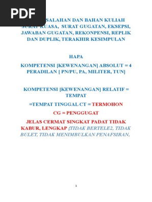 2016 Ok Kuliah Fai Smt 7 Contoh Kuasa Advokat Gugatan