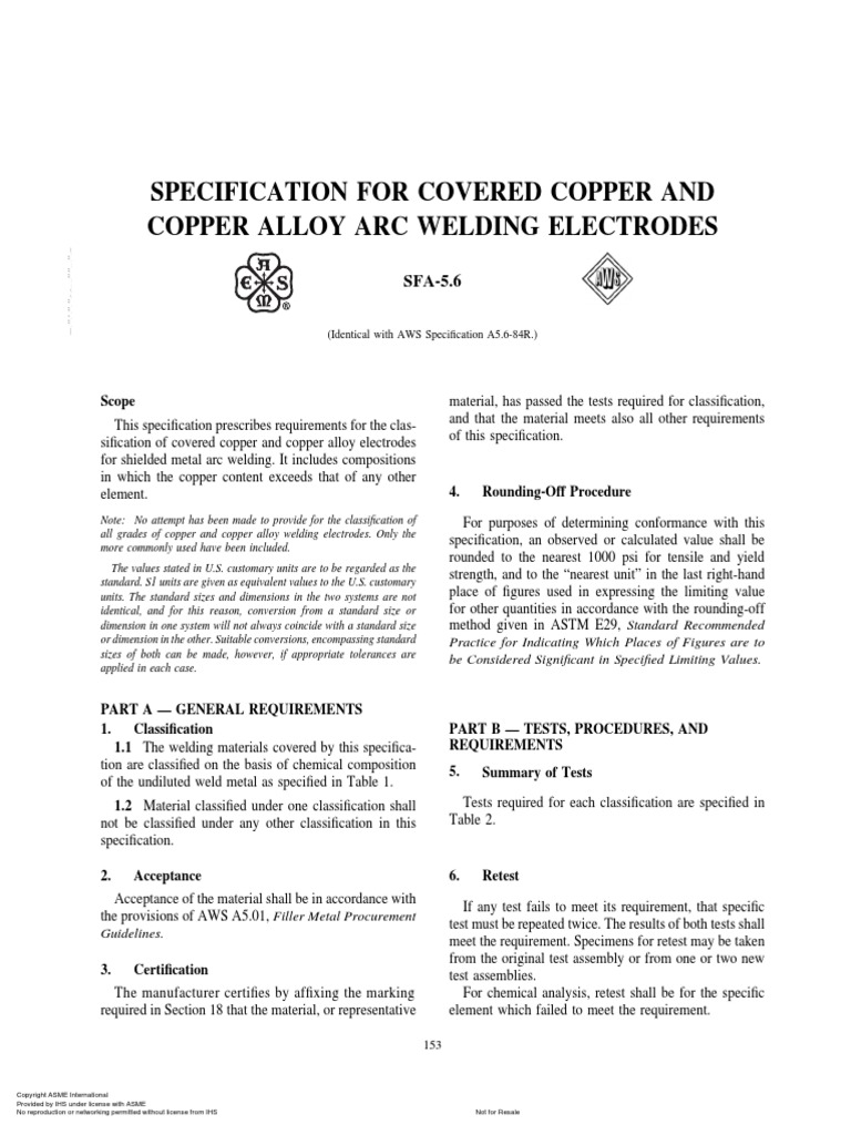Sfa5.6 PDF Welding Construction