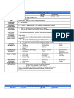 Teaching and Learning Daily Plan for Science Class