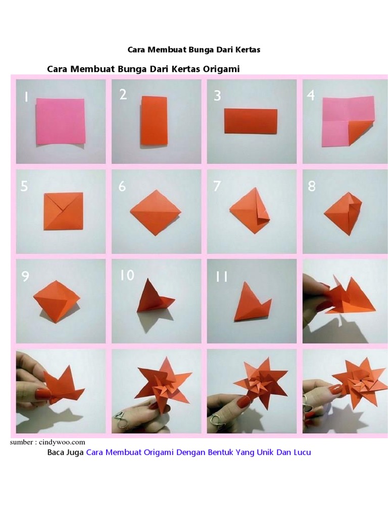 Cara Membuat Bunga Dari Kertas Pdf