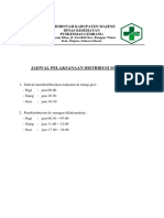 Jadwal Pelaksanaan Distribusi Makanan