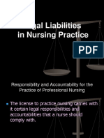Legal Liabilities in Nursing Practice